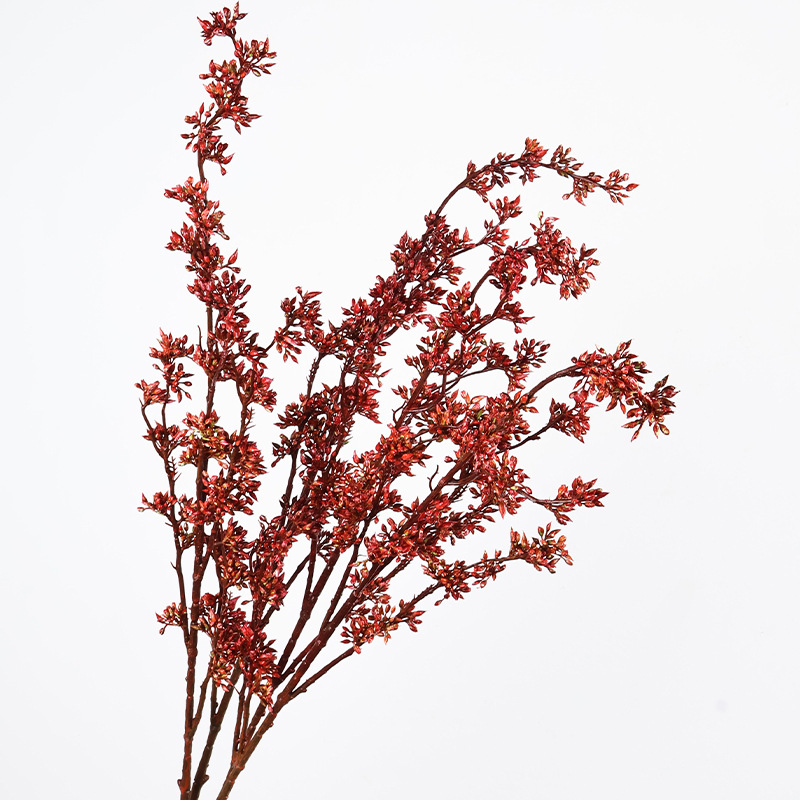 仿真小米果米仔兰插花配材米兰果家居客厅花艺装饰果子枝雪樱果详情7