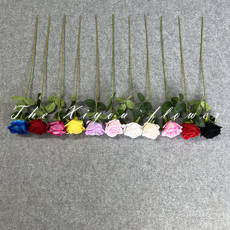 Single-branch velvet rose waterfall, romantic shopping mall park, popular check-in and photo backdrop, wedding arch, photography props pic 5