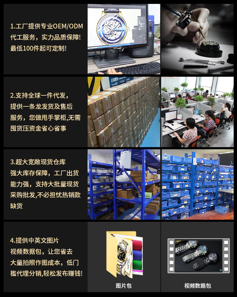 瑞士TEVISE特威斯手表 男士全自动机械手表月相手表抖音同款详情2