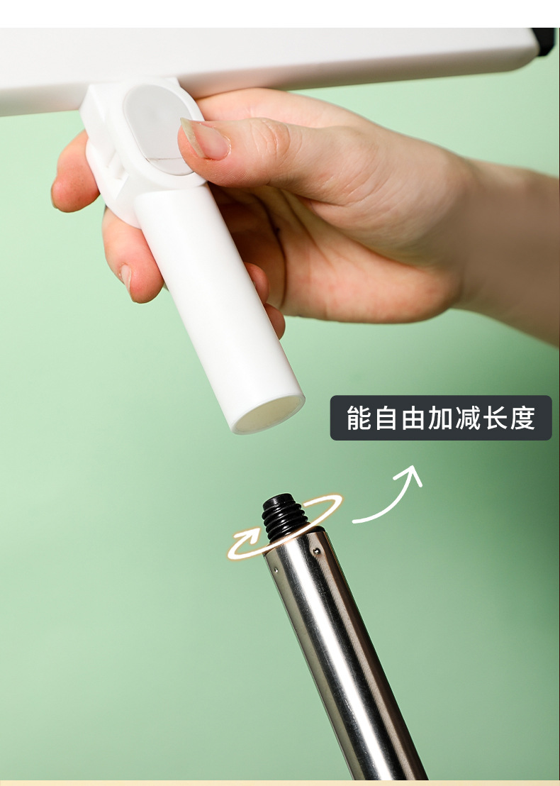 110AAC long-handled floor scraper, bathroom and kitchen cleaning water scraper, floor cleaning brush, detachable handle glass wiper pic 4