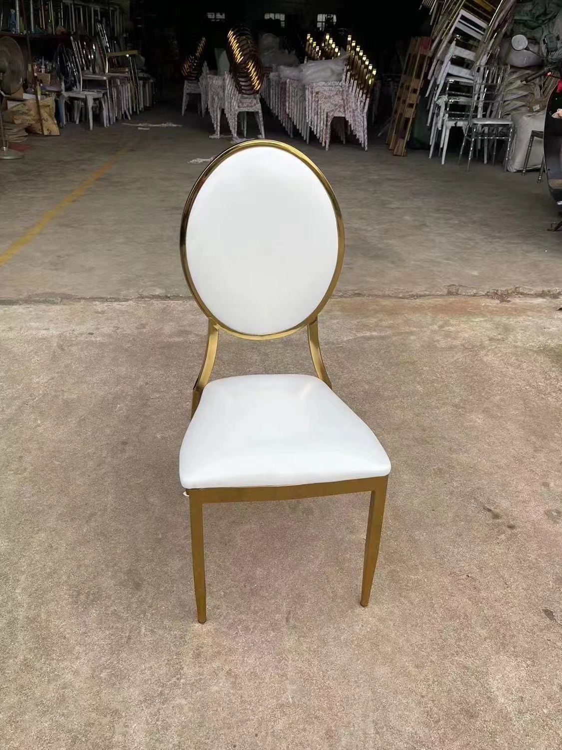 Star Hotel Banquet bamboo joint chairs, gold and silver sun chairs, outdoor activity wedding dining chairs, crystal electroplated chairs, light luxury pic 1