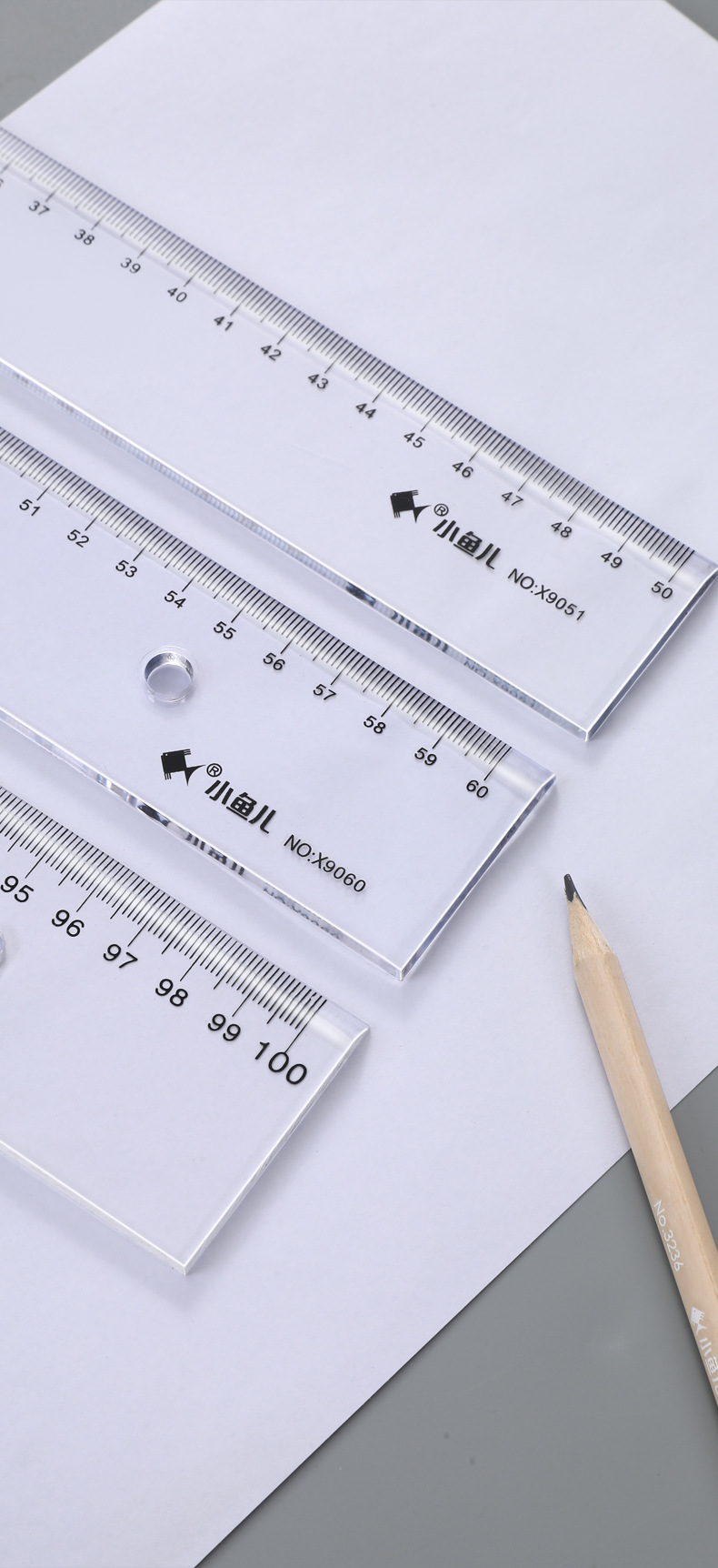 Xiaoyu transparent scale plastic transparent scale plastic ruler pic 12