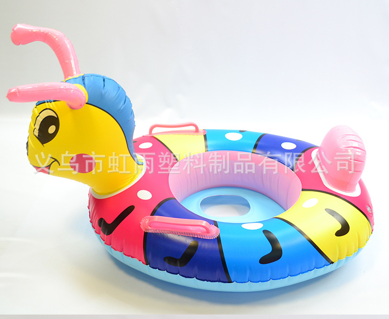 夏天蚂蚁艇水上充气儿童玩具座圈带扶手防侧翻游泳圈婴儿坐圈批发详情10