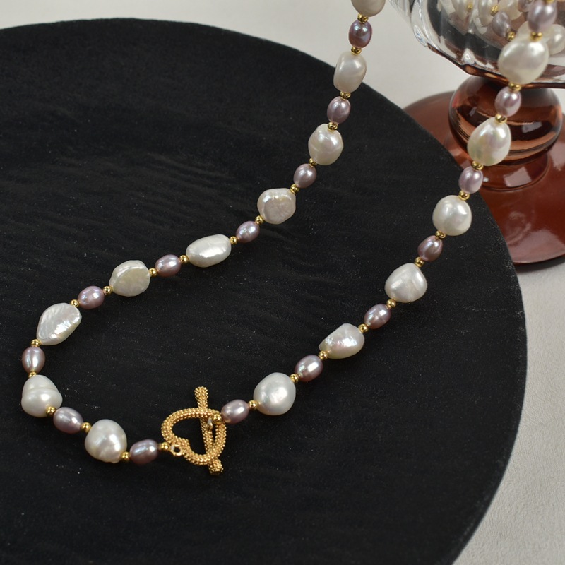 68cm天然淡水珍珠秋冬穿搭毛衣链巴洛克不规则珍珠长款项链颈链详情11