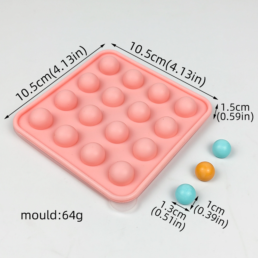 Food-grade custard, runny filling, round balls, ice cubes, candies, chocolate beans, silicone molds with LIDS, silicone ice hockey molds pic 8