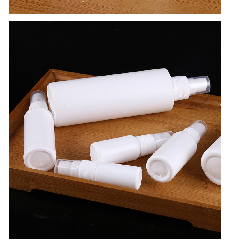 现货优惠HDPE10-100毫升白色避光喷雾瓶化妆香水酒精消毒细雾瓶详情10