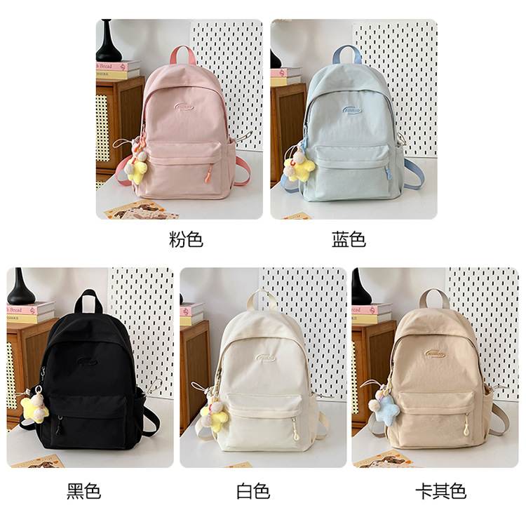 日系ins休闲校园小书包女高中大学生初中女生双肩包轻便旅游背包详情4