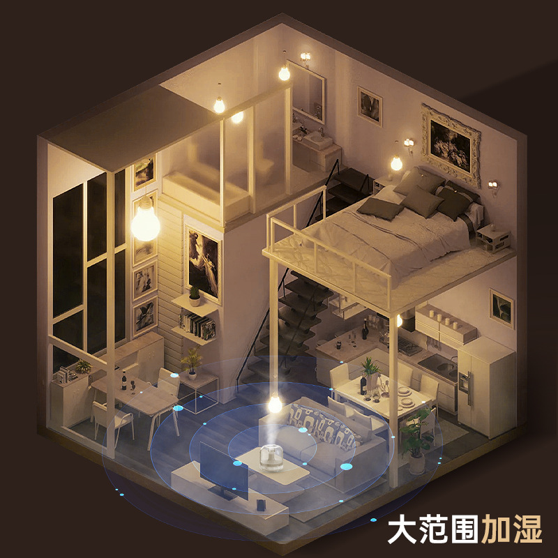 灯光加湿器 桌面usb加湿器礼品 加湿器家用加湿器礼品雾化器详情9