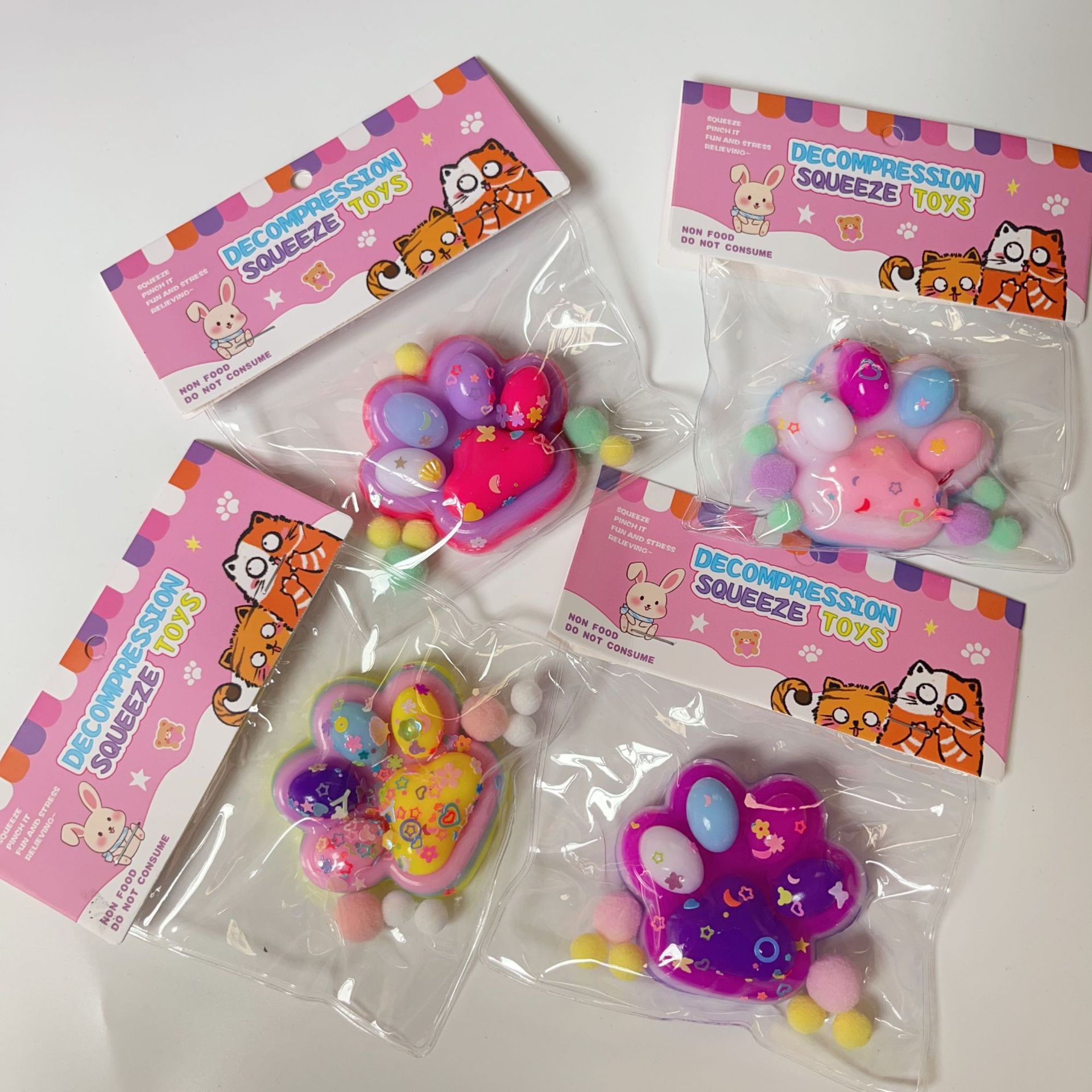 大小号云彩猫爪毛绒玩具超软胶神器捏捏批发益智休闲详情3