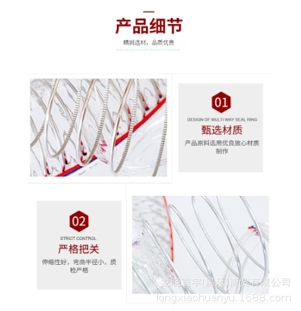 厂家热销pvc钢丝高压软管 耐高温腐蚀 给排水污管真空水泵 钢丝管详情7