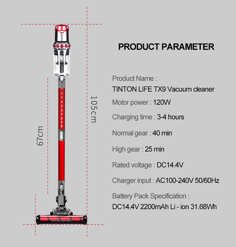 Handheld vacuum cleaner, high-power car wireless, super strong suction, dual-purpose car and home, mini handheld portable pic 18