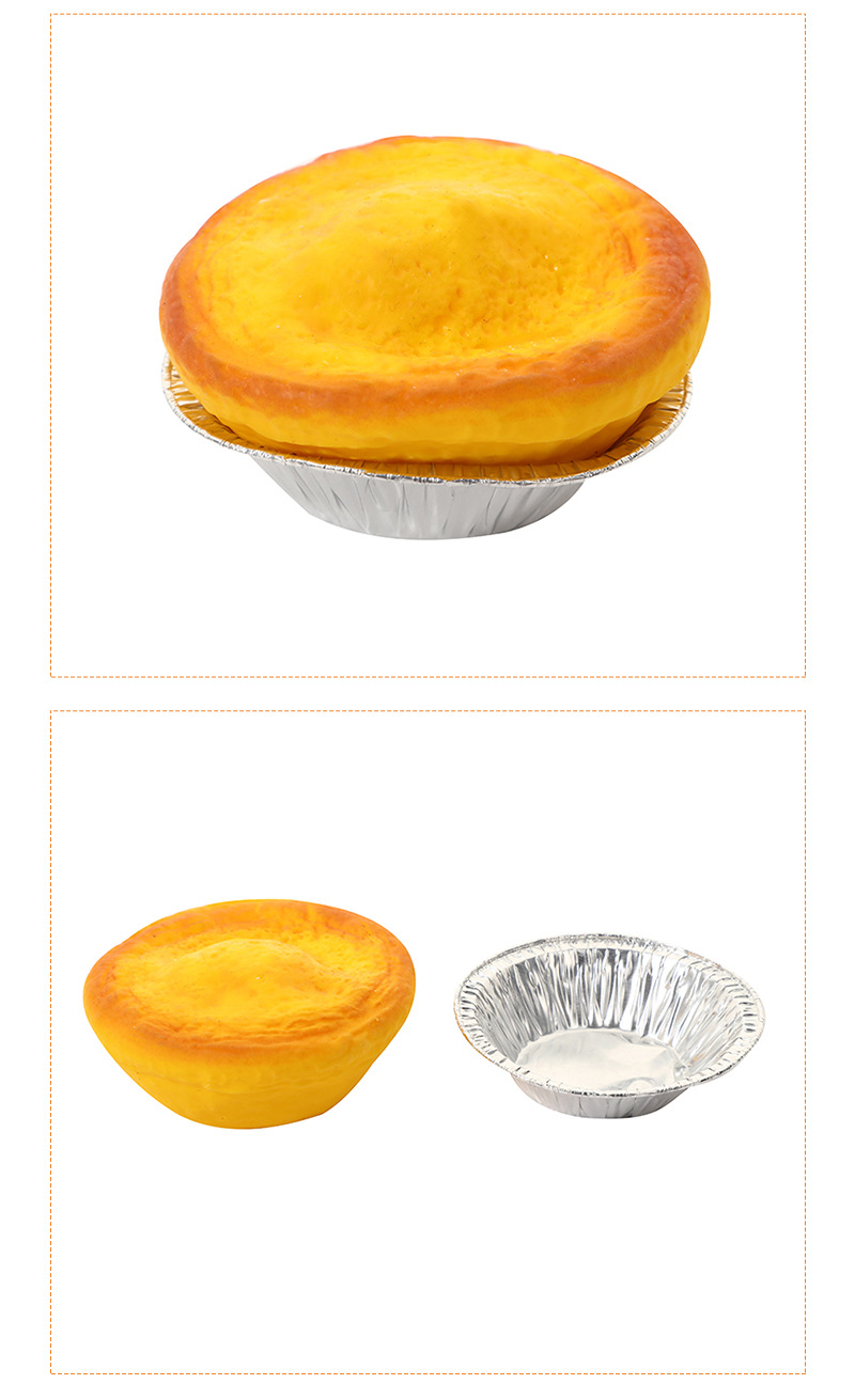 Venting egg tarts, squeezing and pinching fun, small toys, street stall, stress-relieving, flour egg tarts, fun and novel, unique and funny, stress-relieving pic 11