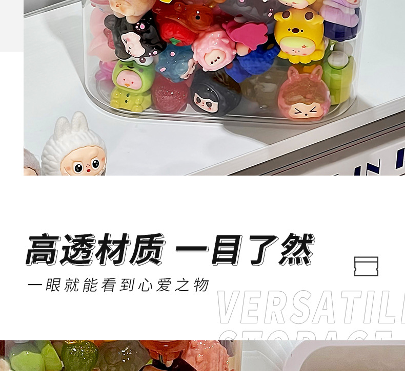 萌宠LABUB小玩偶盲盒DIY密封木盖塑料桌面收纳罐详情14