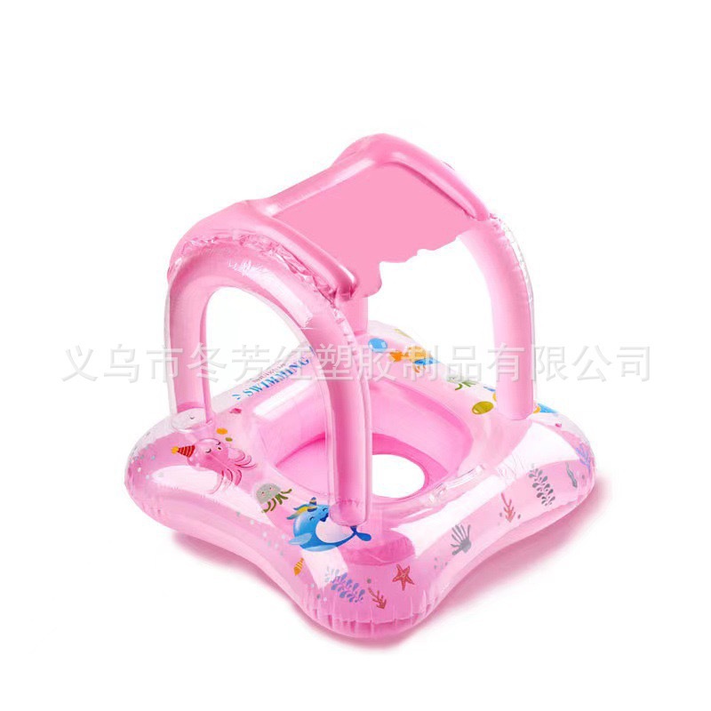 儿童加厚浮圈宝宝救生圈婴儿充气腋下比目鱼卡通造型泳圈玩具详情4