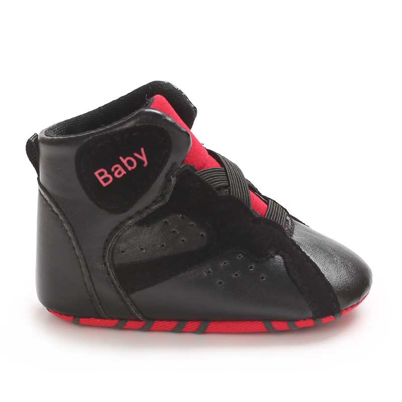高帮婴儿鞋春秋0-1岁宝宝PU软底婴幼儿运动鞋详情13
