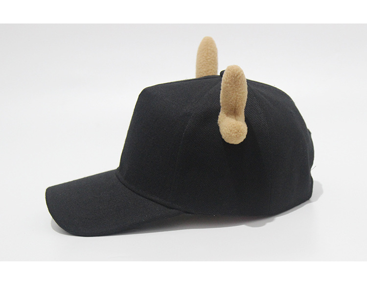 Customized printed baseball caps, logo embroidered glossy hard-top baseball caps, five-piece customized dragon antler baseball caps pic 11