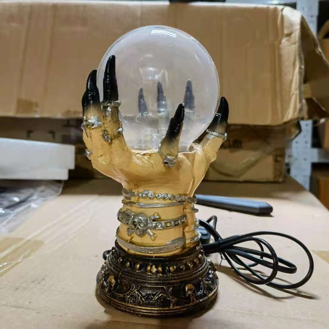 厂家批发一个起批魔幻场景布置个性魔手静电离子闪电光魔法球魔灯详情4