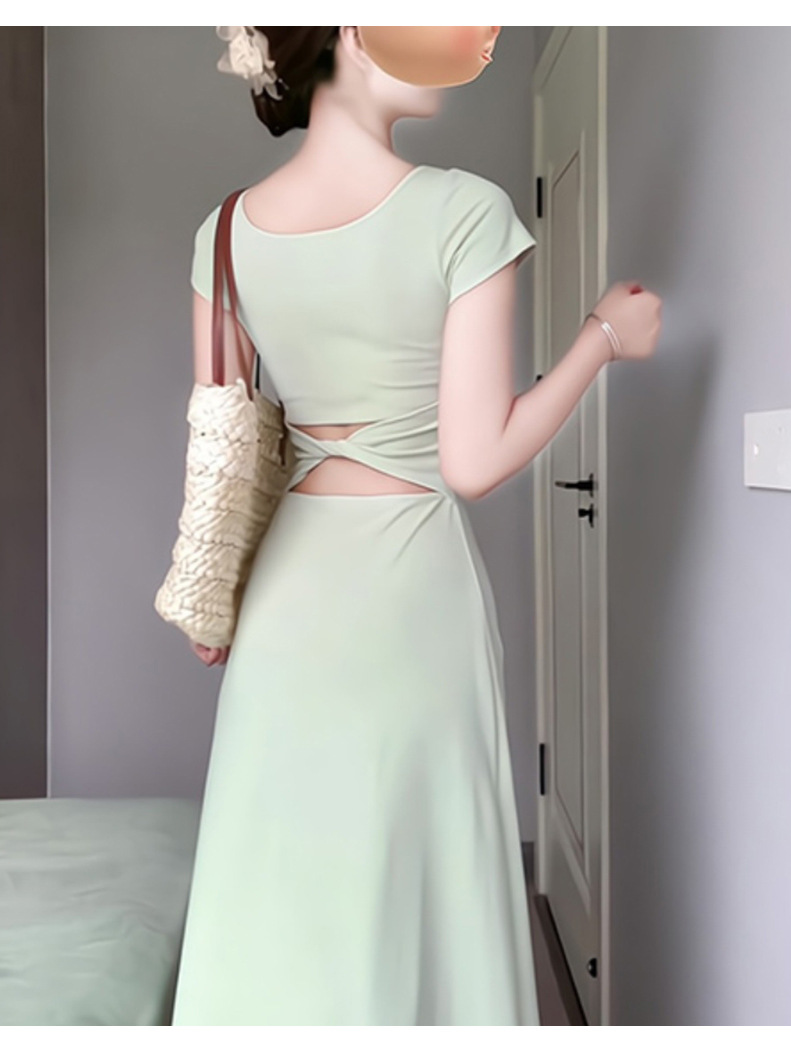 早春内搭连衣裙女名媛风裙子修身收腰小妈长裙御姐微胖A字包臀裙详情22