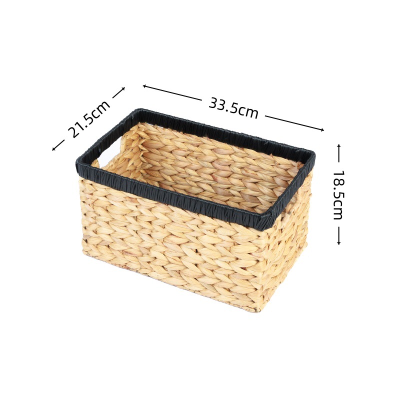 新款热销跨镜置物筐水葫芦草手工编织收纳篮草编篮子杂物收纳筐子详情14