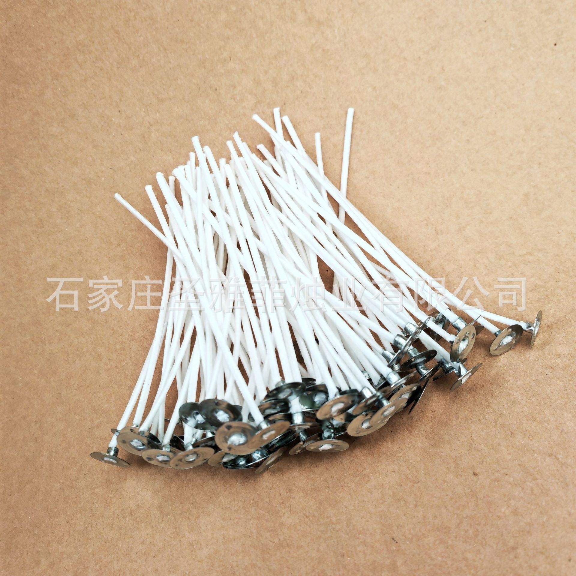 Cross-border cotton thread candle wick, wax wick, DIY handmade scented candle wick, factory shipment, waxed iron tray smokeless lamp wick pic 8