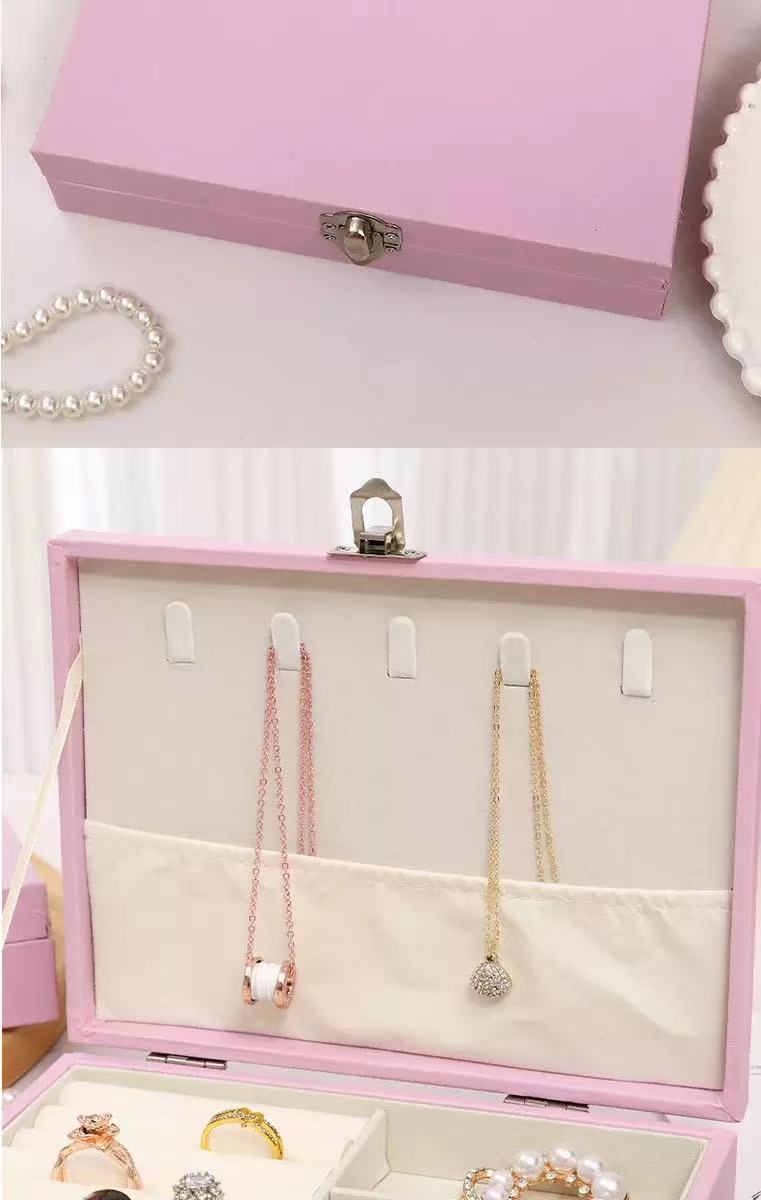 2026 Anti-oxidation Internet Celebrity Bestseller Single-layer jewelry box Portable jewelry ring Stud jewelry packaging box pic 14