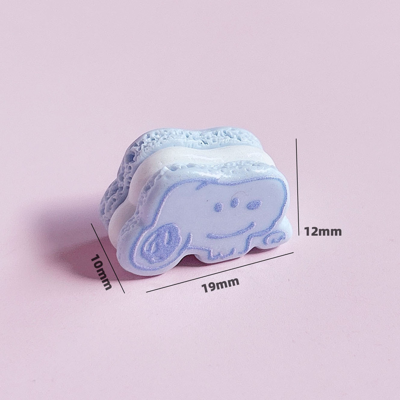 Trendy cartoon sandwich cookies, food toys, decorations, diy pendants, accessories, hair ornaments, handmade cream phone case stickers pic 14