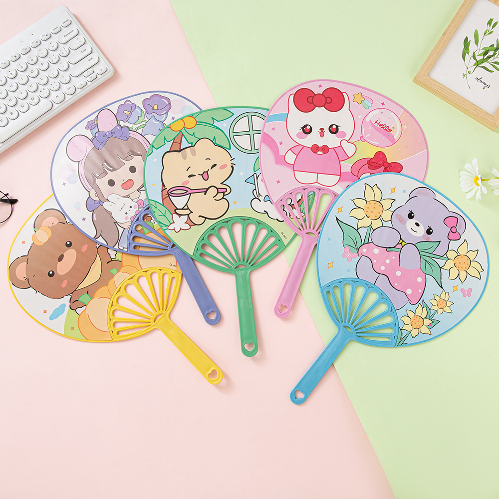 儿童扇子大号卡通扇塑料扇学生手摇扇随身夏天凉快夏季扇夏日必备详情8