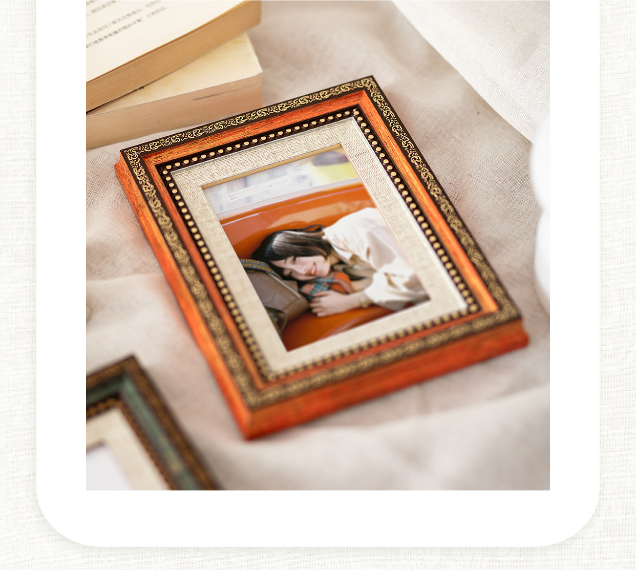 复古相框6寸相框欧式宫廷摆台67寸81012寸挂墙画框高档做旧装饰框详情6