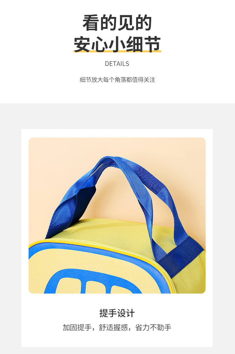 小汽车图案便当包梯形手提包小学生保鲜保冷冰包上班族带饭午餐包详情12