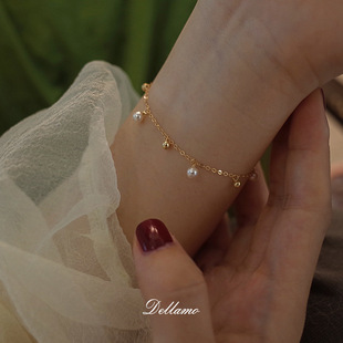 The new 925 silver Starry Sky pearl necklace for women is versatile and can be worn multiple times. It is a round autumn and winter sweater chain that does not fade pic 9