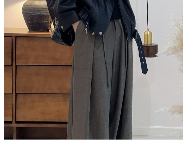 海宁真皮皮衣女春季新款泡纹绵羊皮廓形宽松可拆卸羽绒皮衣外套详情23