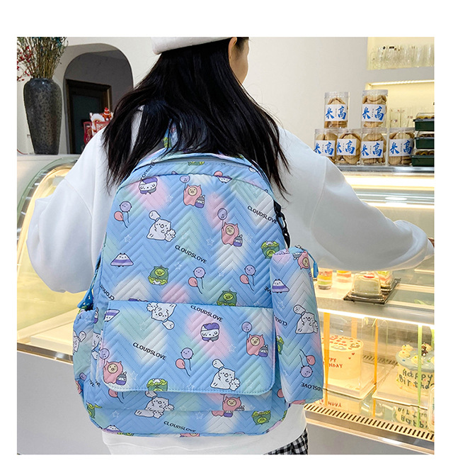 A large-capacity, lightweight backpack for girls in Korean high school, versatile, and a fresh and simple backpack for primary and junior high school students pic 10
