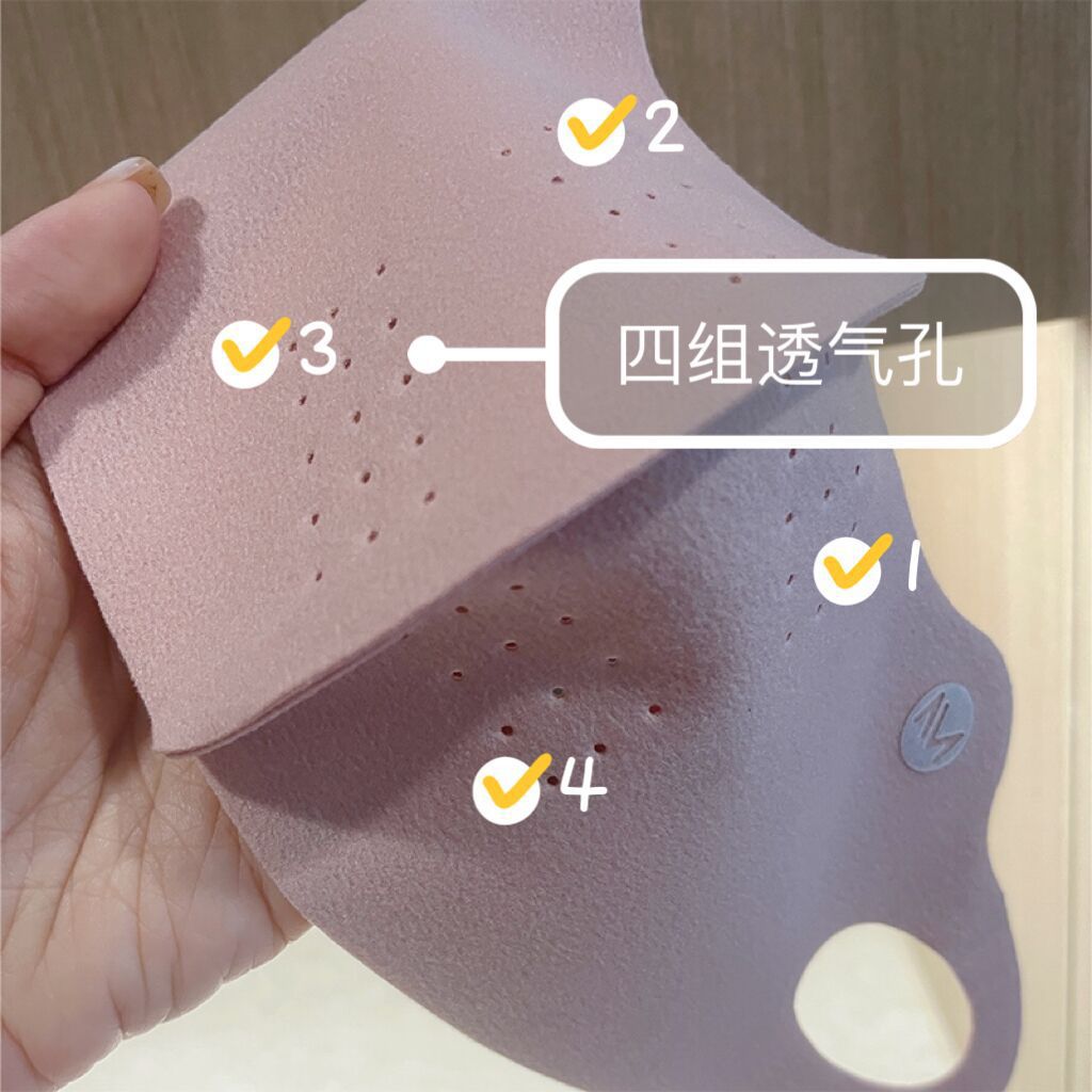 Collagen warm mask for autumn and winter, warm fleece support, breathable solid color, cold-proof, cycling, windproof, dust-proof face mask, sun protection pic 4