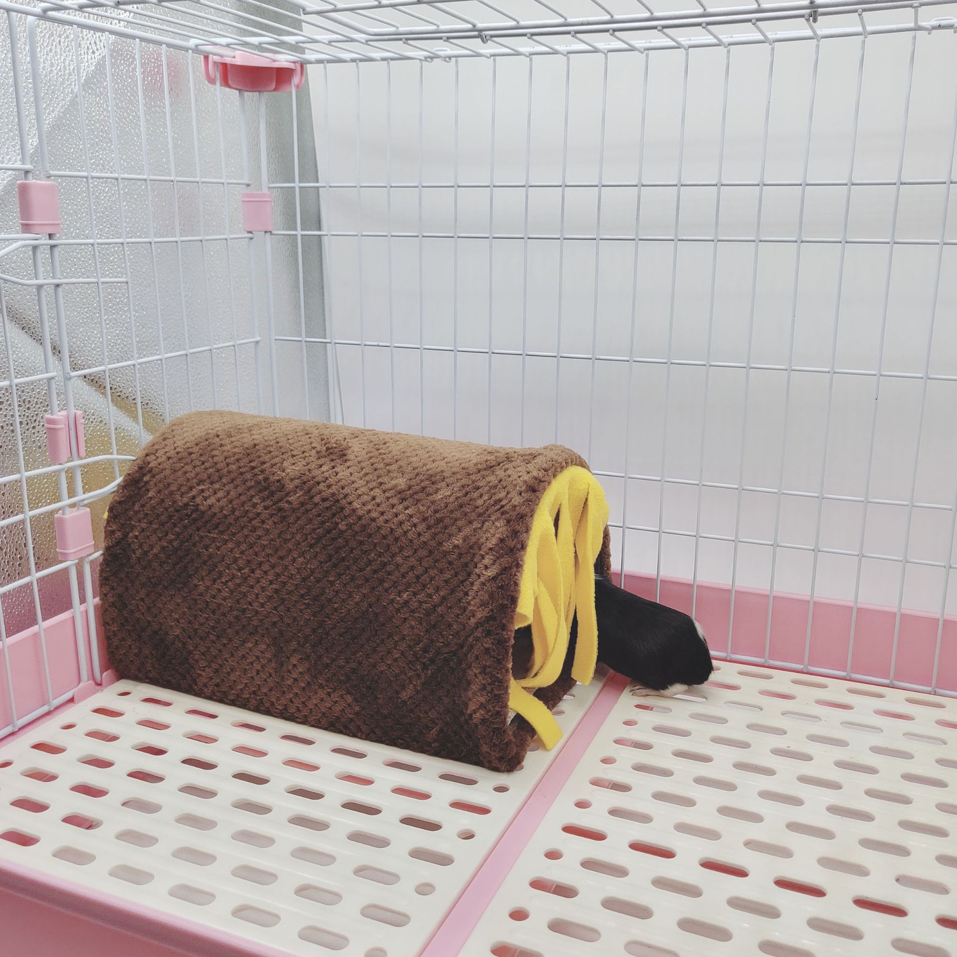 仓鼠豚鼠兔子流苏隧道窝 荷兰猪通道小型动物通道栖息场所隐蔽屋详情14