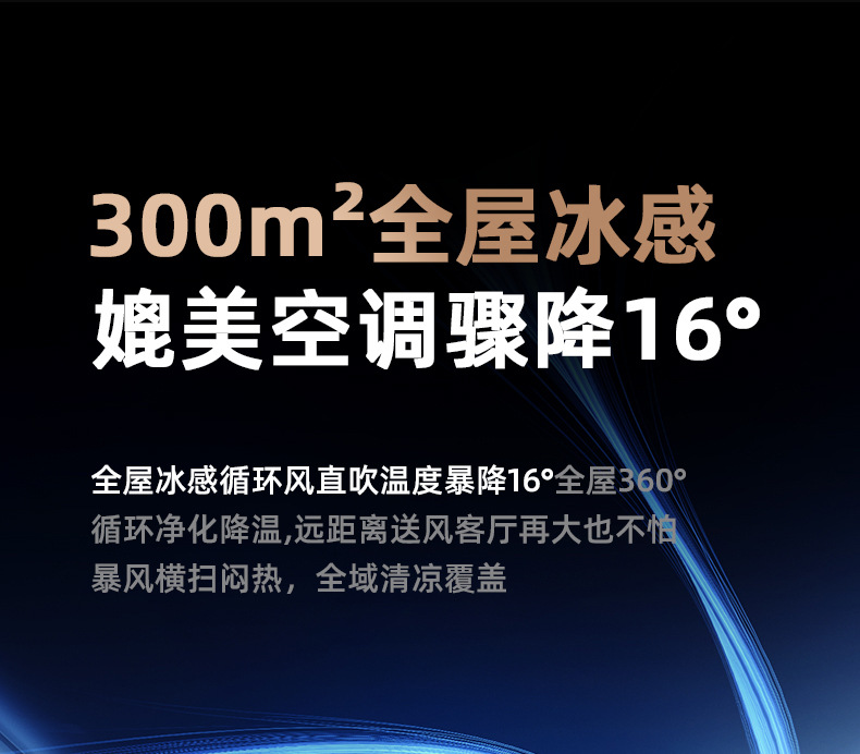 空气循环扇办公静音语音摇头落地扇家用遥控电风扇宿舍台立式风扇详情22