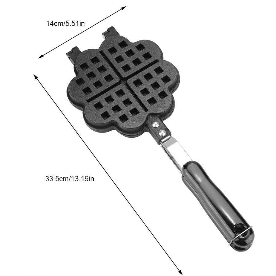 Double-sided heart non-stick Waffle mold, waffle Pan, waffle baking tray, Double Waffle Pan pic 8