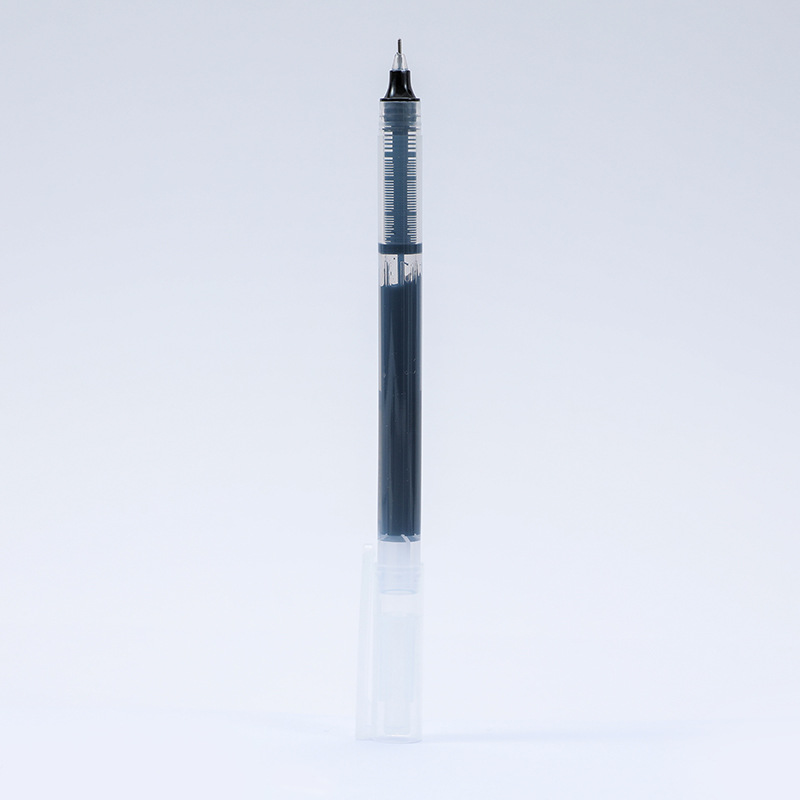 Direct liquid quick-drying ballpoint pens, gel pens, black pens, signature pens, student ballpoint pens, stationery, syringe pens, wholesale carbon pens pic 5