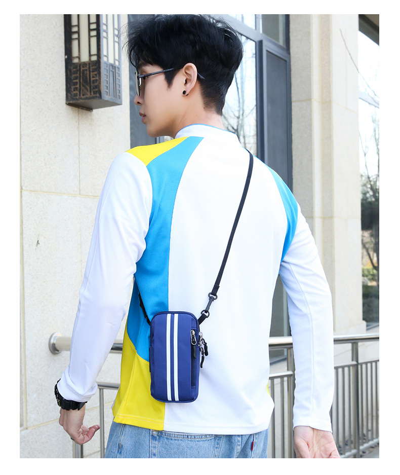 户外跑步手机臂包运动健身装备手机包男女小巧单肩斜挎休闲小背包详情24