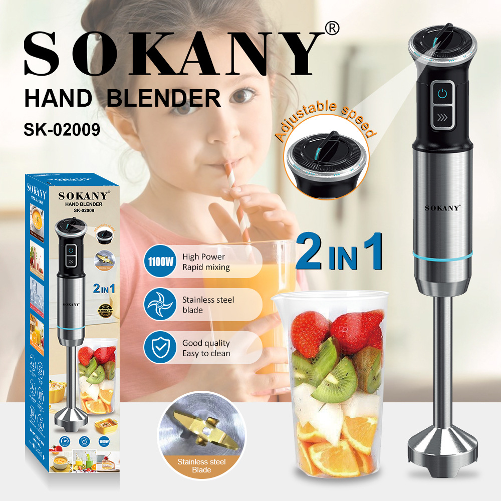 Cross-border SOKANY02009 Cooking stick, Electric handheld BLENDER, Juice Crushing stick, HAND BLENDER pic 2