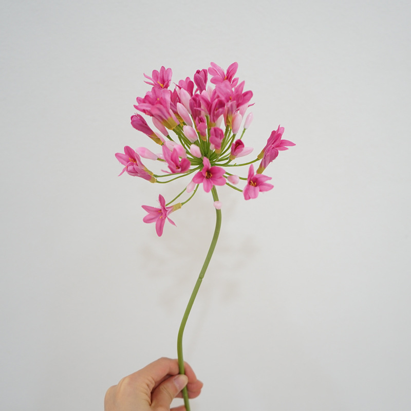 百子莲欧式高品质仿真花材客厅卧室装饰花艺拍摄道具假花摆设批发详情7