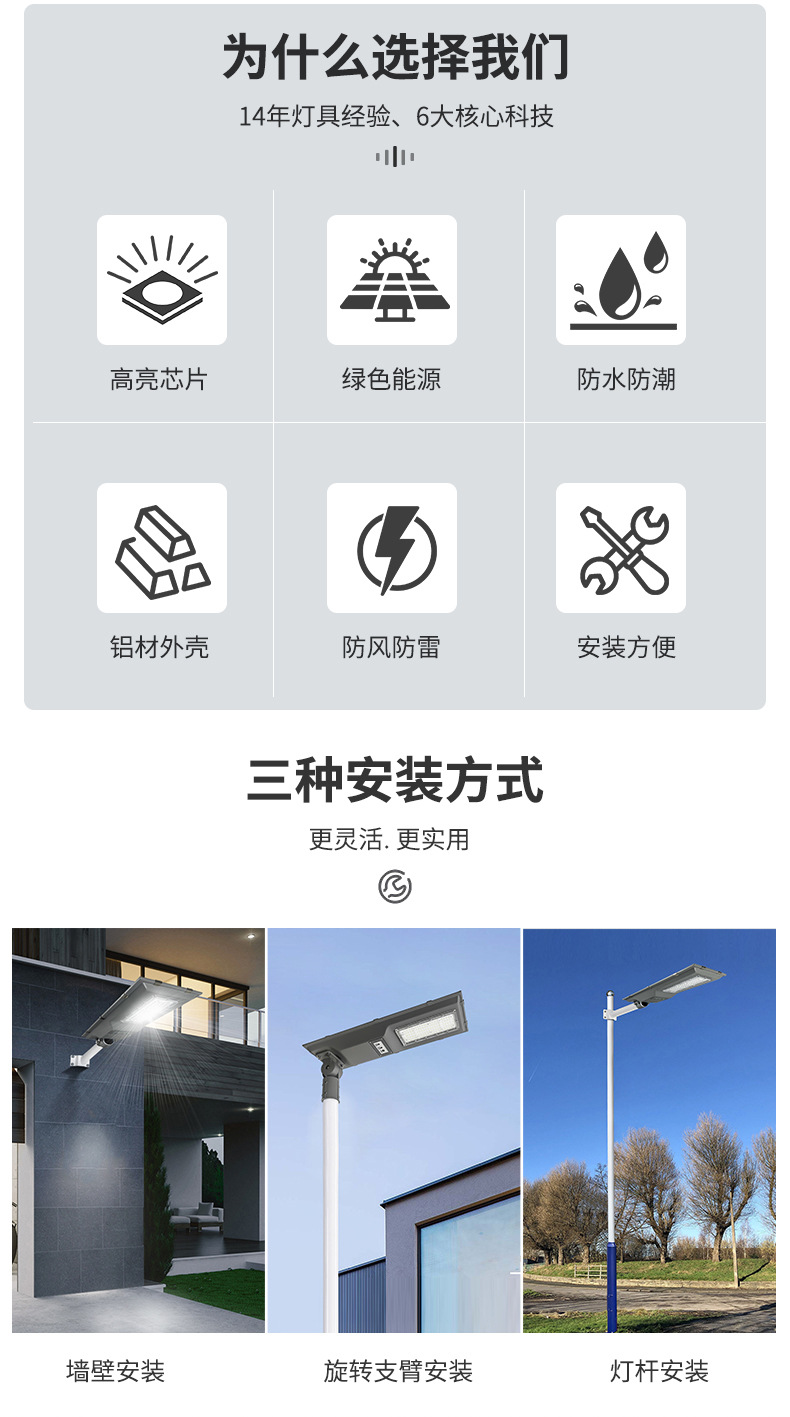 all in one solar street light 新款太阳能路灯头一体化户外照明详情20