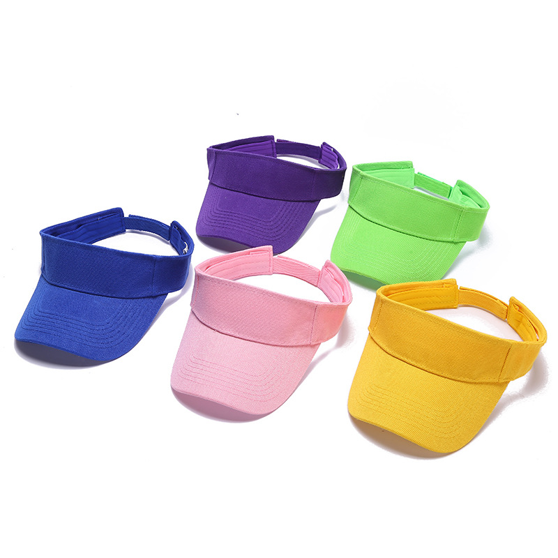 2022 New outdoor outing solid color versatile breathable top cap Simple and casual no-top cotton and linen sun hat pic 2