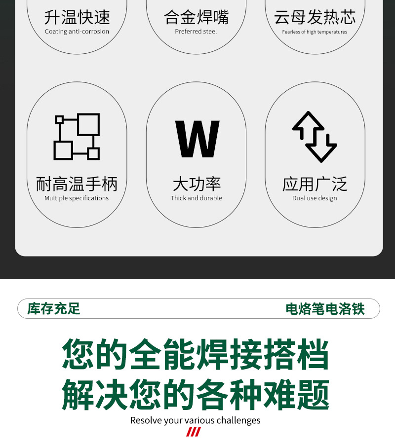 现货批发电烙铁家用大功率维修焊接焊锡枪工具套装电焊笔电洛铁详情3