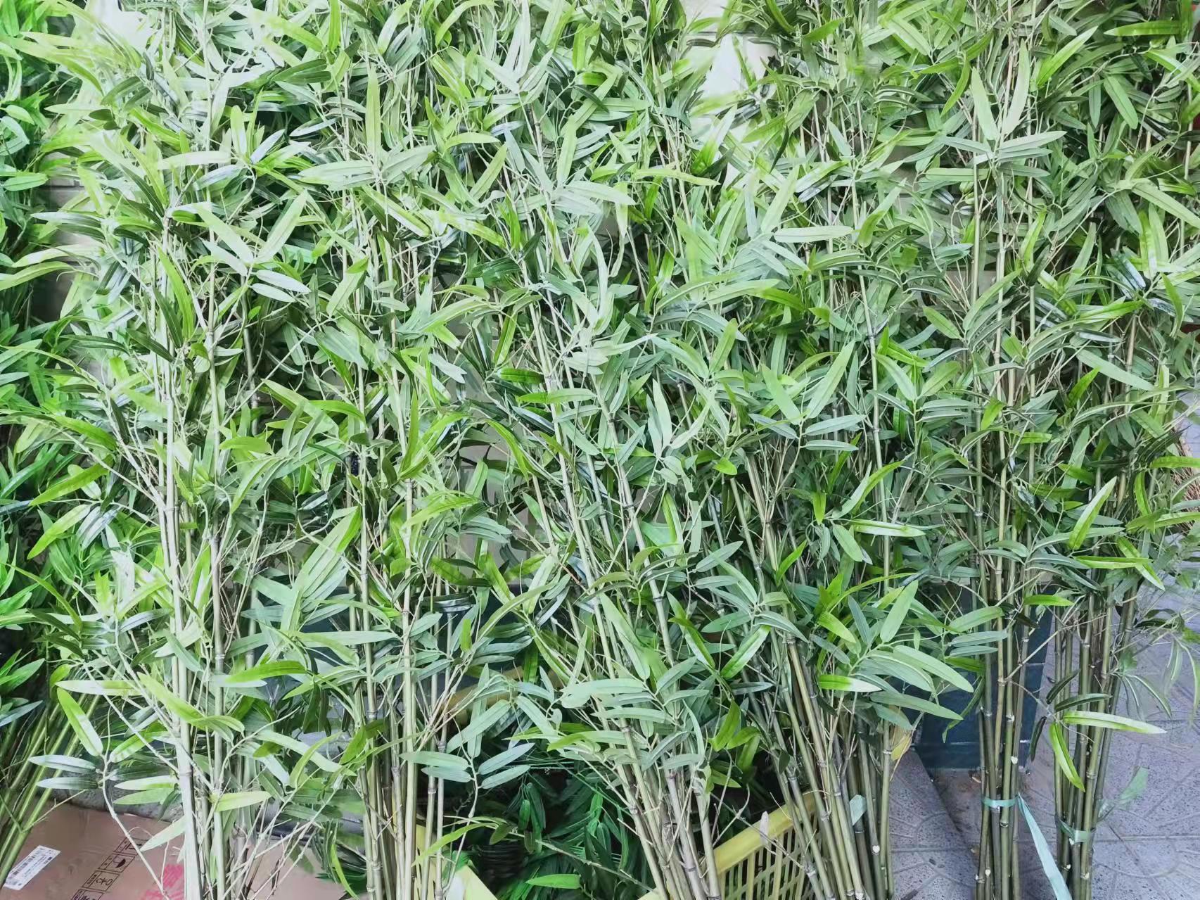 仿真竹子室内装饰隔断屏风假竹子挡墙造景绿植盆栽细水竹办公文化园艺仿真枝叶树详情24