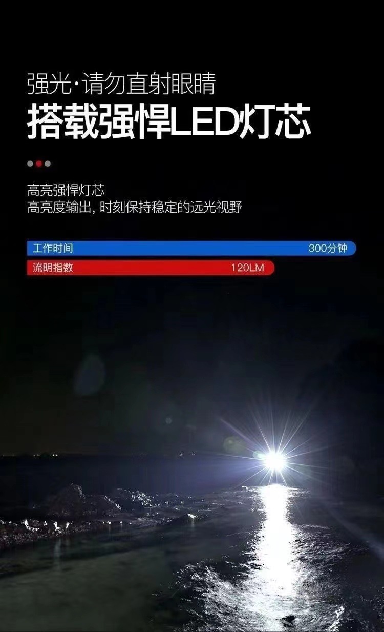 Rechargeable sensor headlamp, ultra-long battery life, intelligent LED night fishing, portable strong light night running headlamp, outdoor pic 7