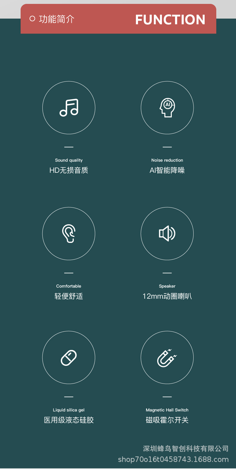 Neckband Bluetooth headphones, large-capacity in-ear sports and gaming headset, magnetic absorption wireless headphones, ultra-long battery life pic 29