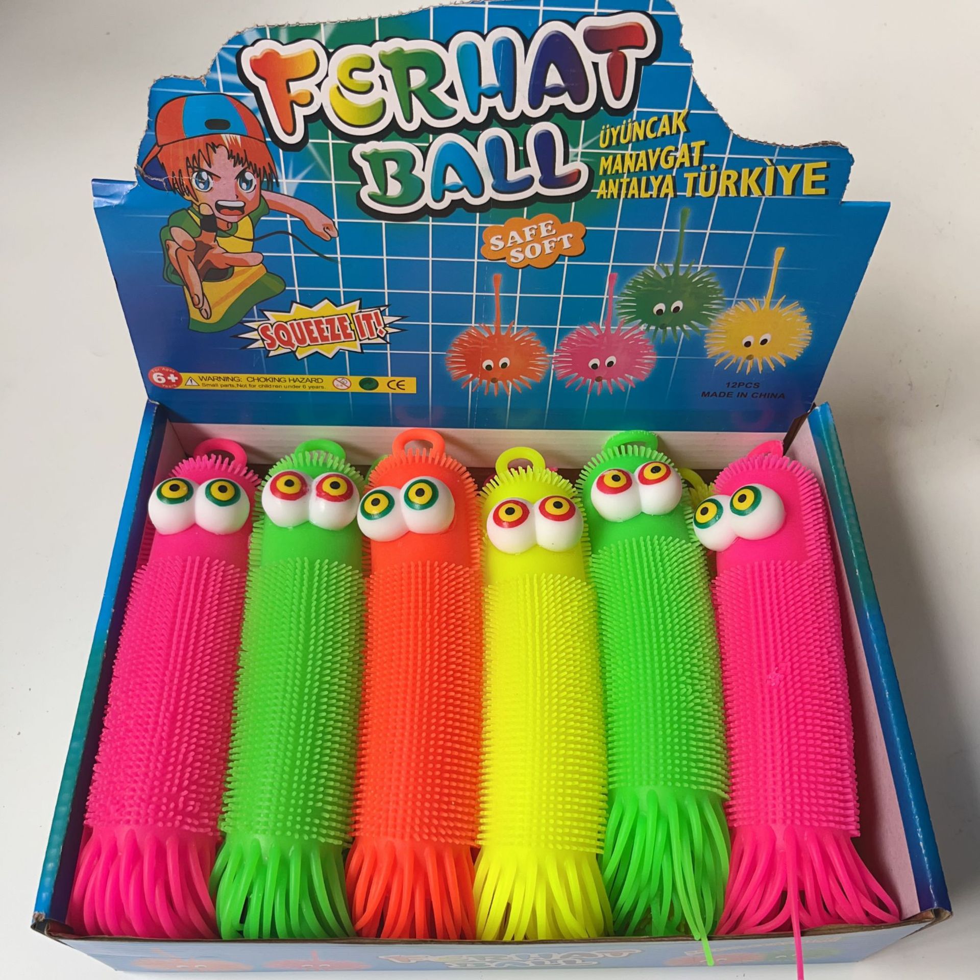 卡通充气闪光吊绳毛毛球发光玩具地推礼品地摊夜市现货led灯详情3