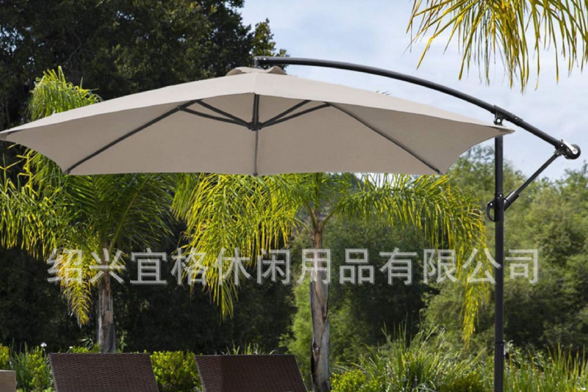 跨境户外遮阳伞沙滩太阳伞侧立伞花园休闲庭院伞伞香蕉伞3米大伞详情15