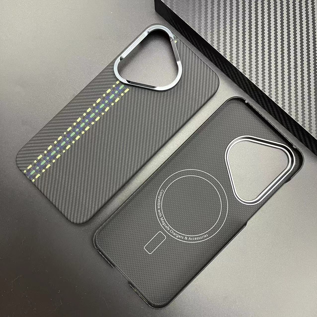 适用华为Pura70pro手机壳凯夫拉磁吸HUAWEI P70芳纶纤维保护套详情3