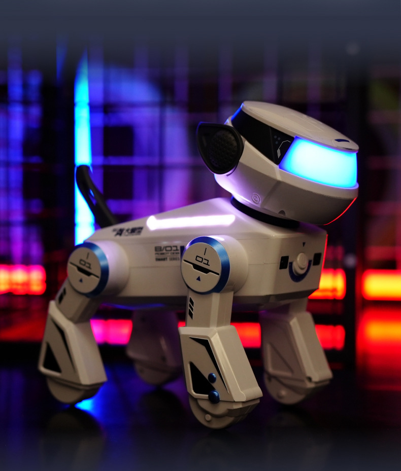 YDJ programación multifuncional cantando y bailando control remoto máquina perro AI inteligente interactivo preguntas y respuestas perro mecánico juguetes para niños pic 8